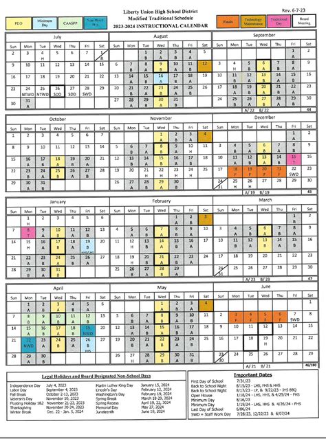 downey usd calendar